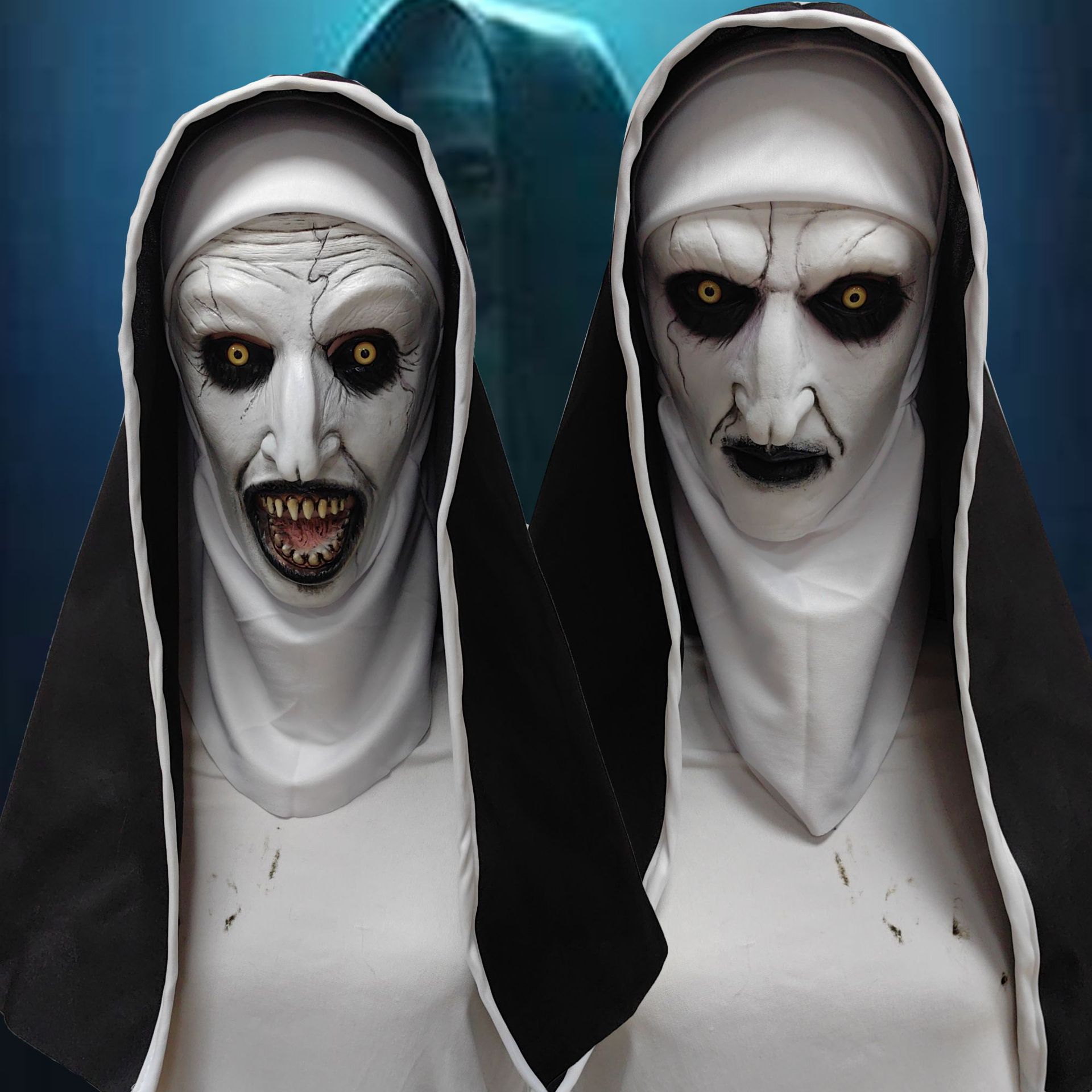 Led Purge Mask Halloween - Topeng Biarawati Menakutkan Halloween The Conjuring