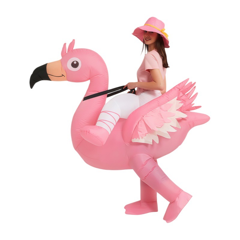 Costumes - Kostum Tiup Flamingo Merah Muda, Kostum