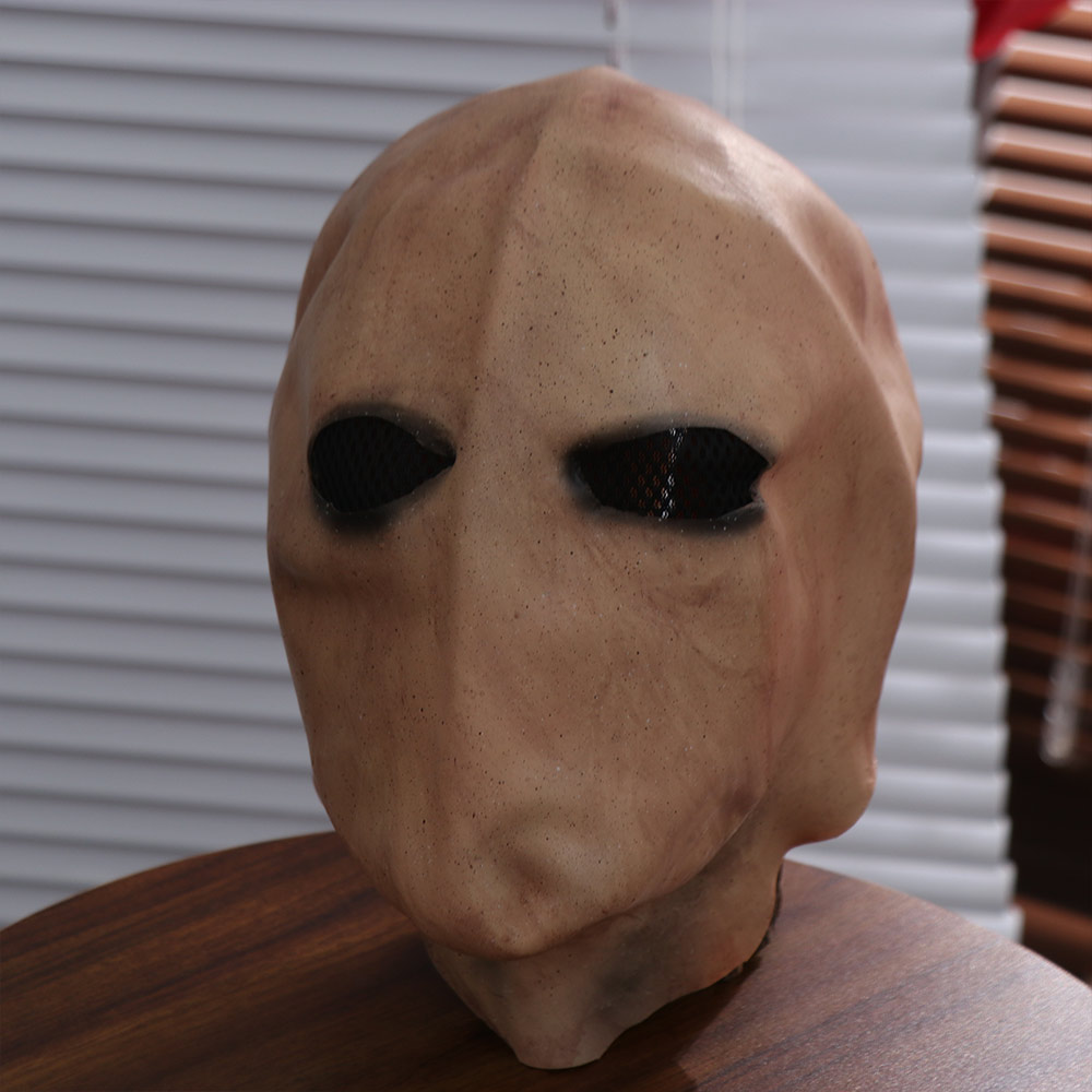 Latex Alien Mask Realistic - Topeng Slenderman Halloween, Topeng Alien Realistis,