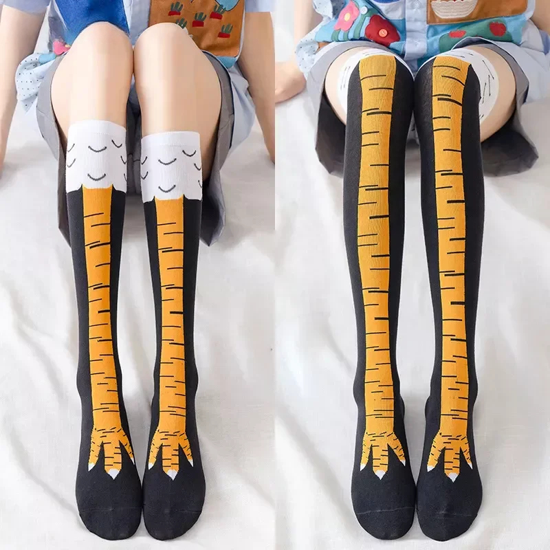 Funny Chicken Leg Socks - Stoking kaki ayam lucu stoking panjang
