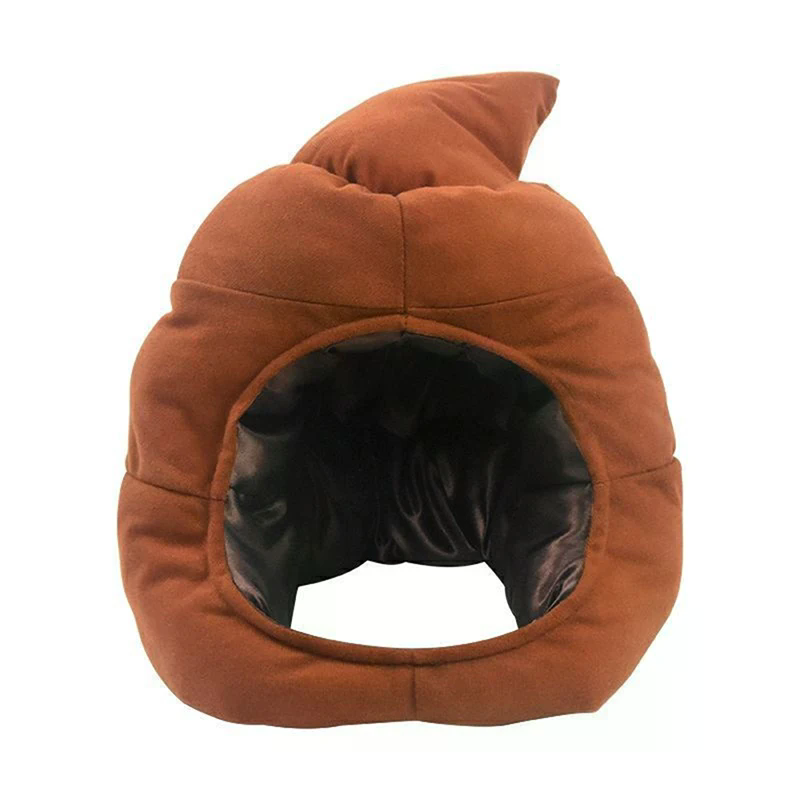 Fake Poop Gag Gift - Topi Boneka Bentuk Kotoran Lucu dan