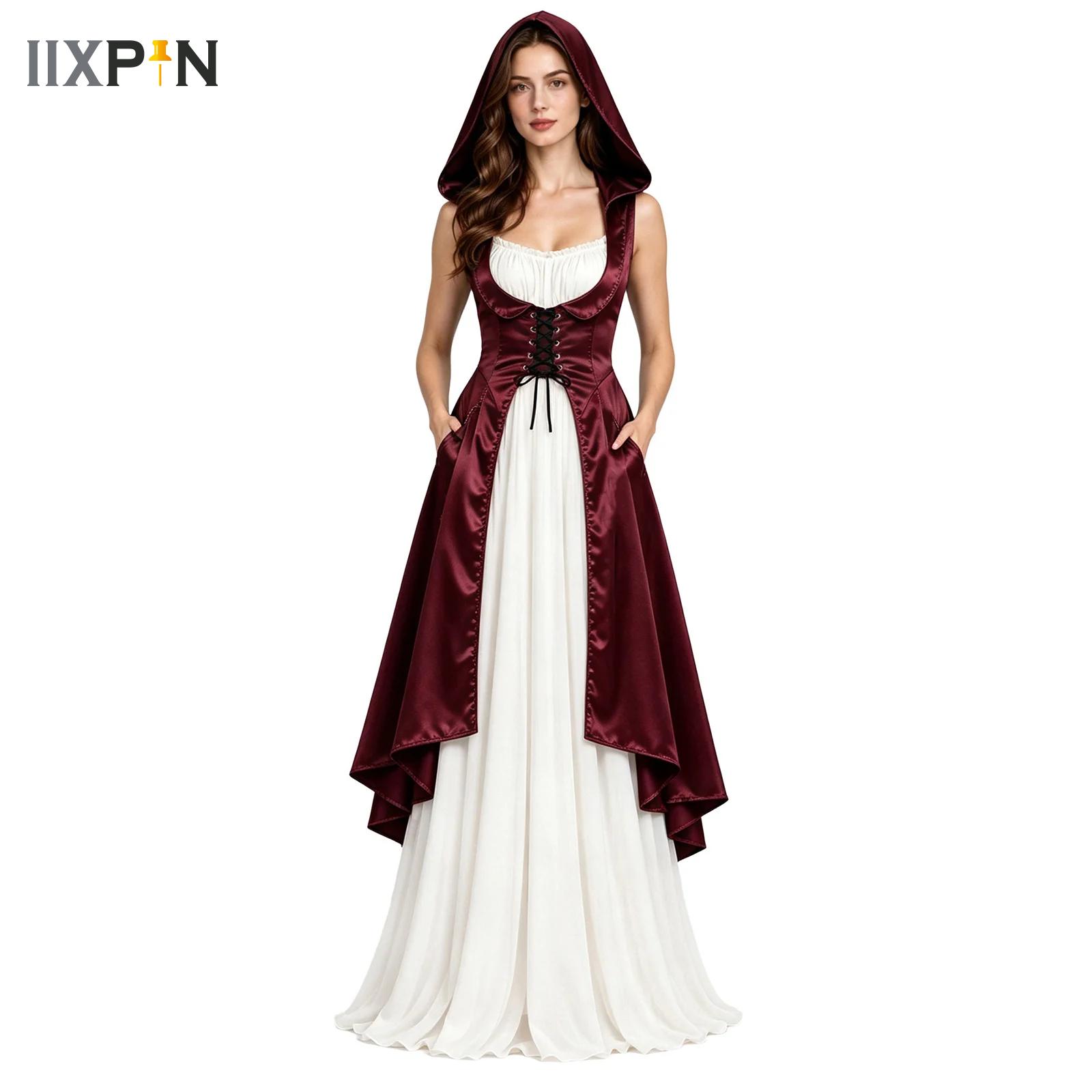 Medieval Renaissance Dress Women - Kostum Renaisans Wanita, Kostum Halloween untuk