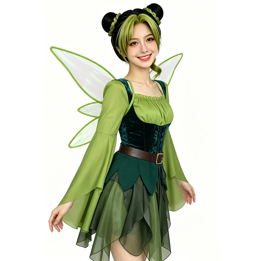 Gaun Cosplay Elf Abad Pertenga - Medieval Renaissance Dress Women ulasan dan harga