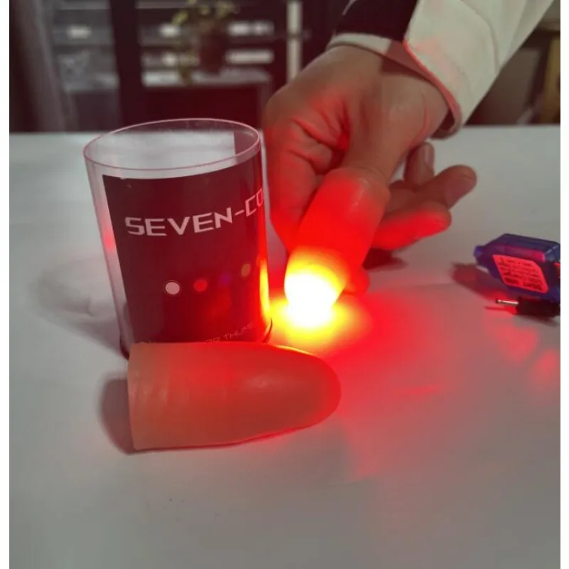 Lampu LED tujuh warna Super ri - Thumb Tip Magic Trick Set ulasan dan harga