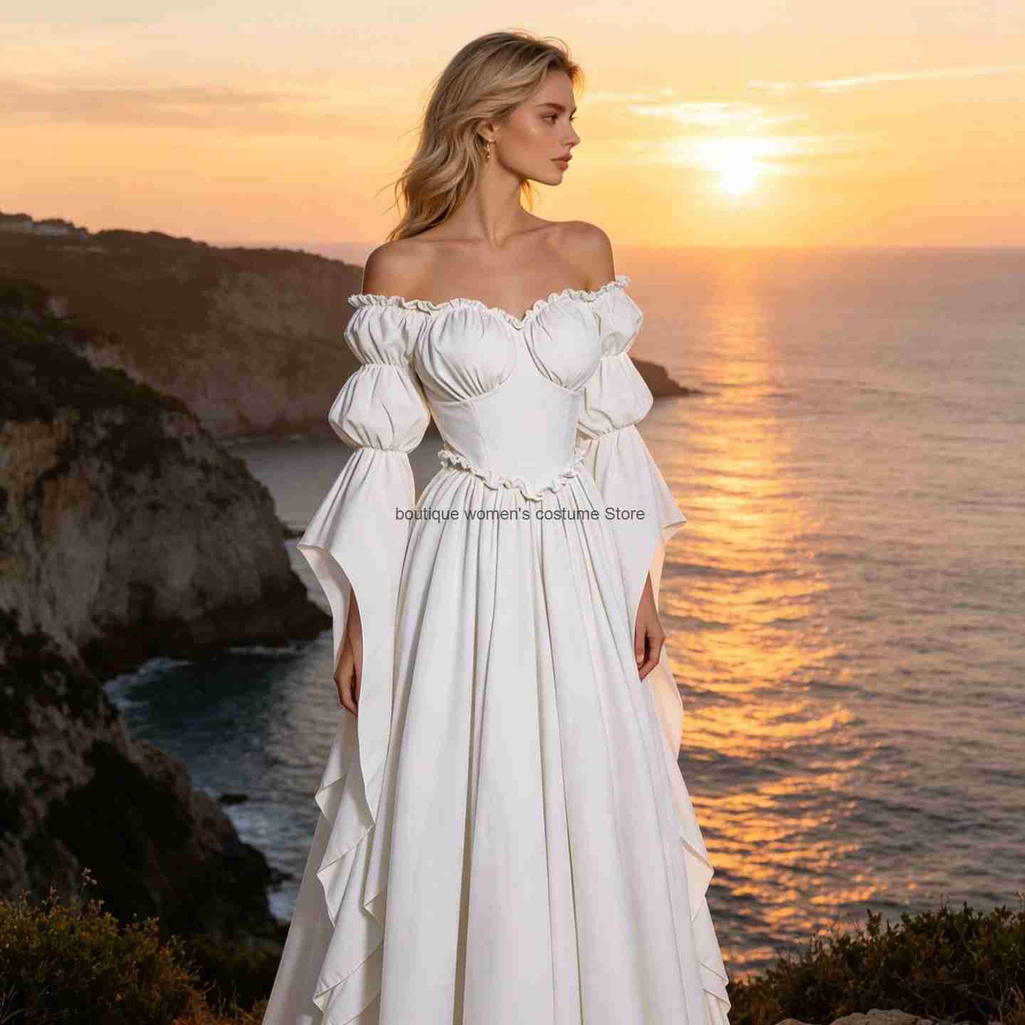 Gaun Renaisans Abad Pertengaha - Medieval Renaissance Dress Women ulasan dan harga
