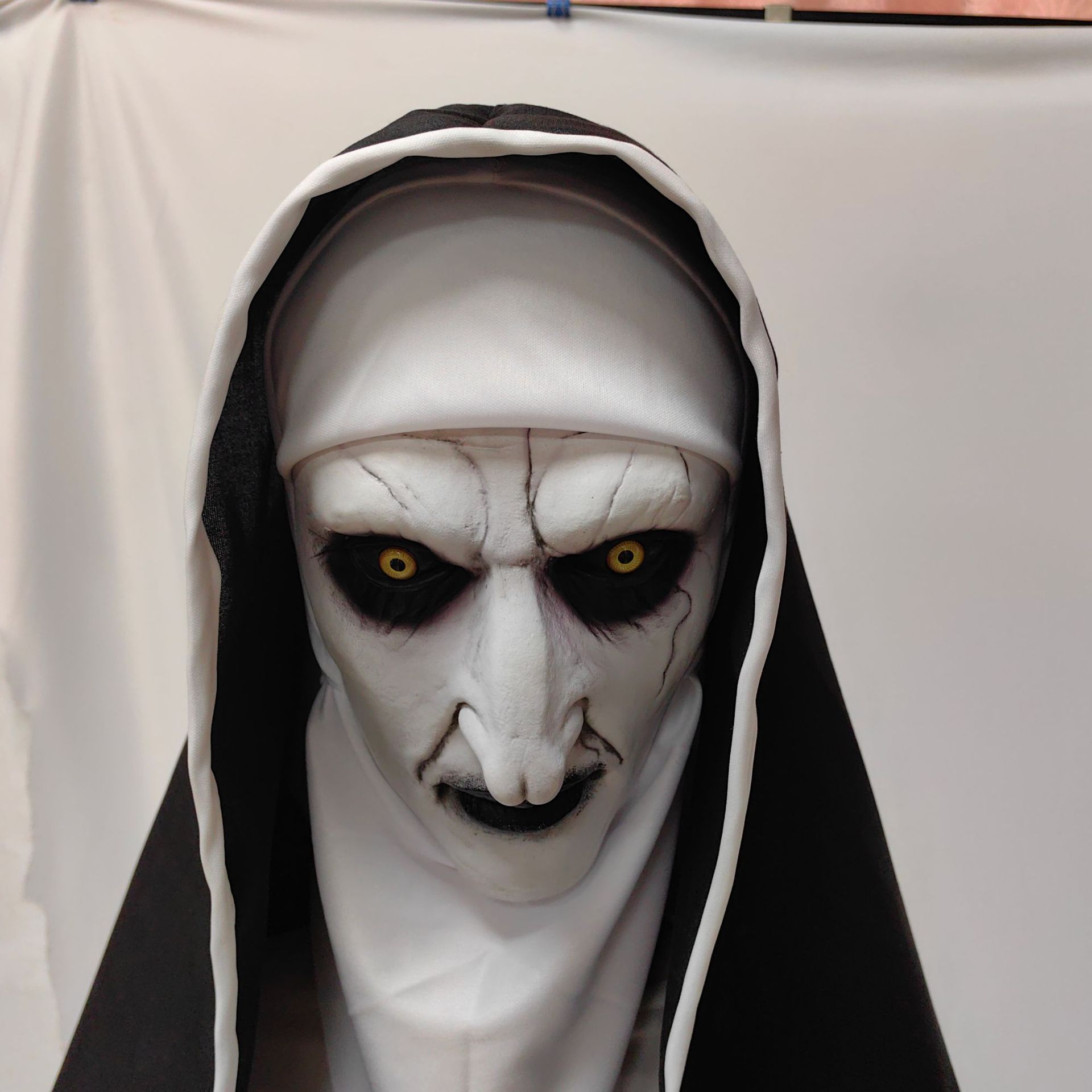 Topeng Biarawati Menakutkan Ha - Led Purge Mask Halloween ulasan dan harga