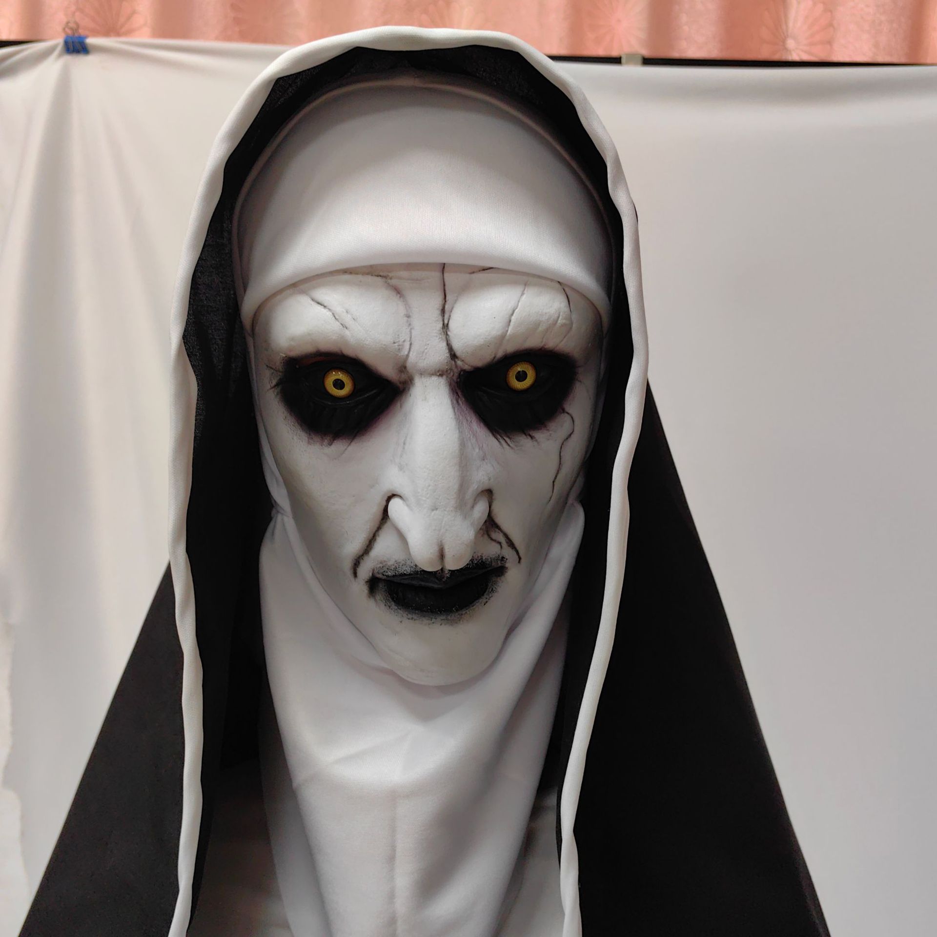 Topeng Biarawati Menakutkan Ha - Led Purge Mask Halloween ulasan dan harga