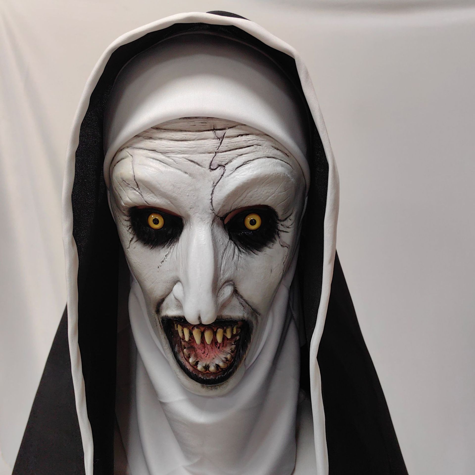 Topeng Biarawati Menakutkan Ha - Led Purge Mask Halloween ulasan dan harga