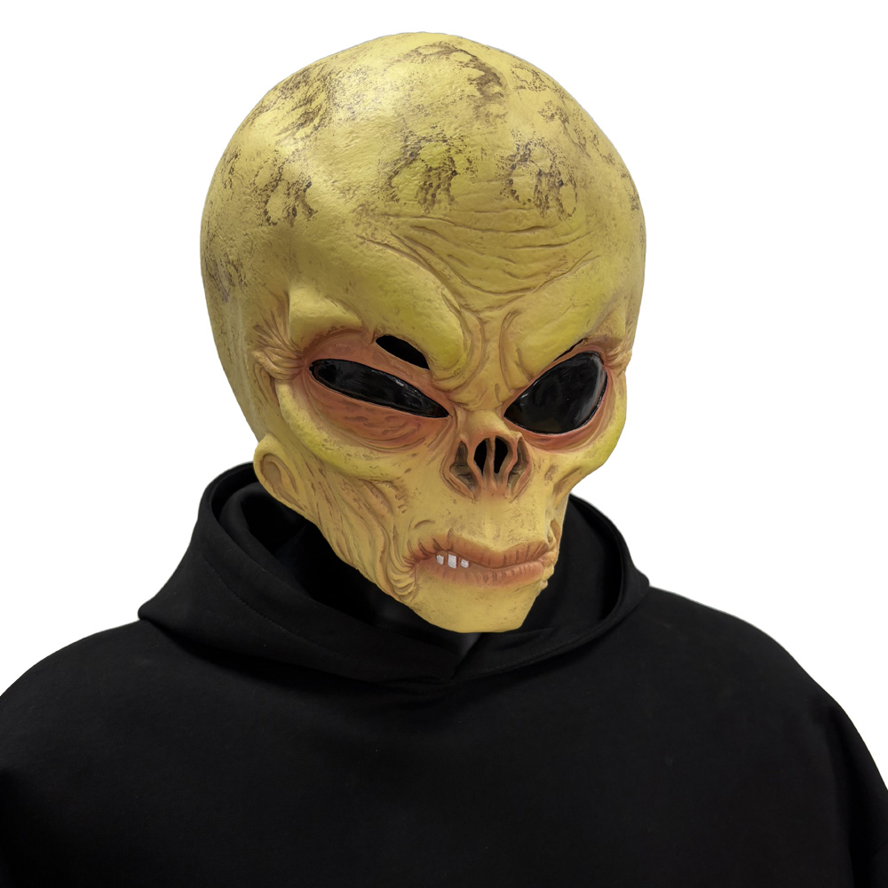Topeng Tengkorak Alien UFO Rea - Latex Alien Mask Realistic ulasan dan harga
