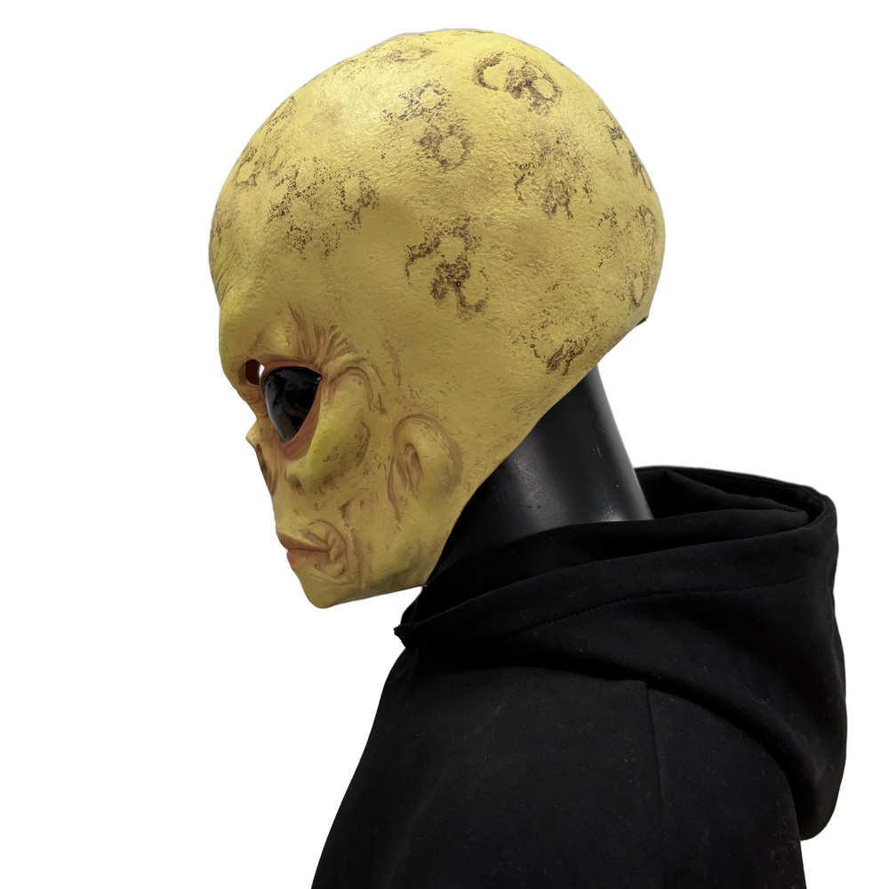 Topeng Tengkorak Alien UFO Rea - Latex Alien Mask Realistic ulasan dan harga