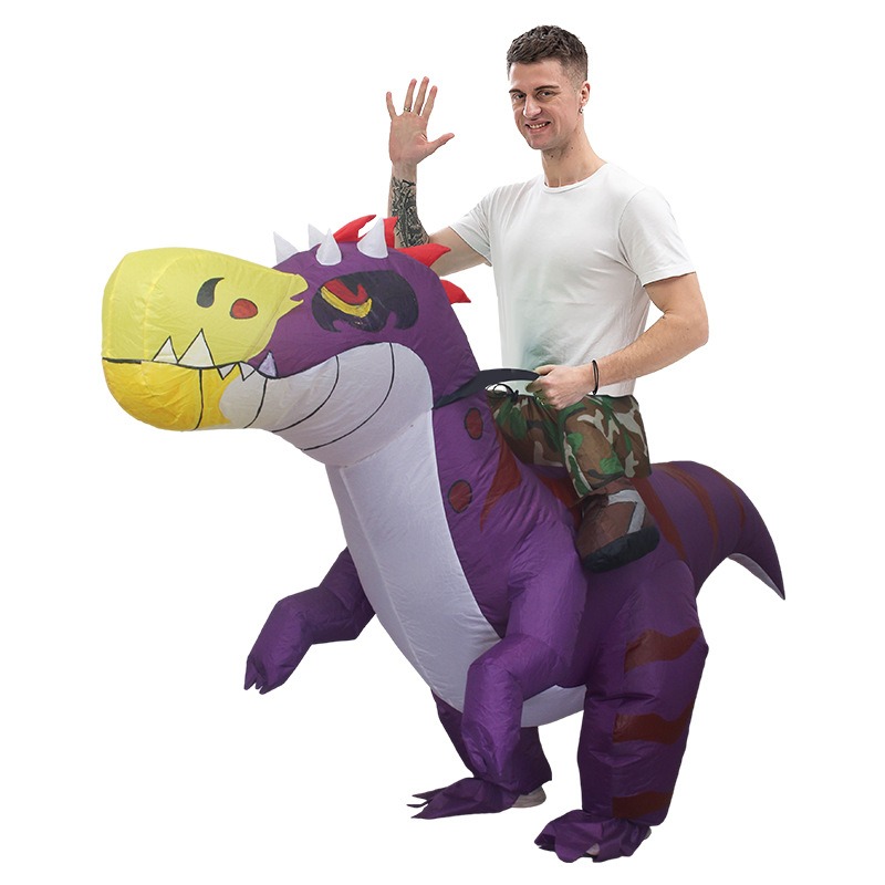 Kostum Dinosaurus Tiup Hallowe - Inflatable Dinosaur Costume Adult ulasan dan harga