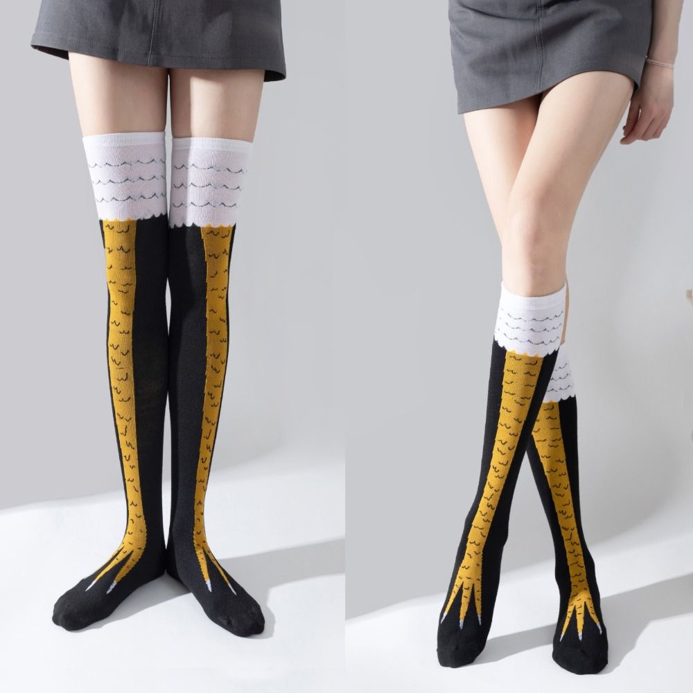 Kaus kaki ayam tabung tinggi k - Funny Chicken Leg Socks ulasan dan harga
