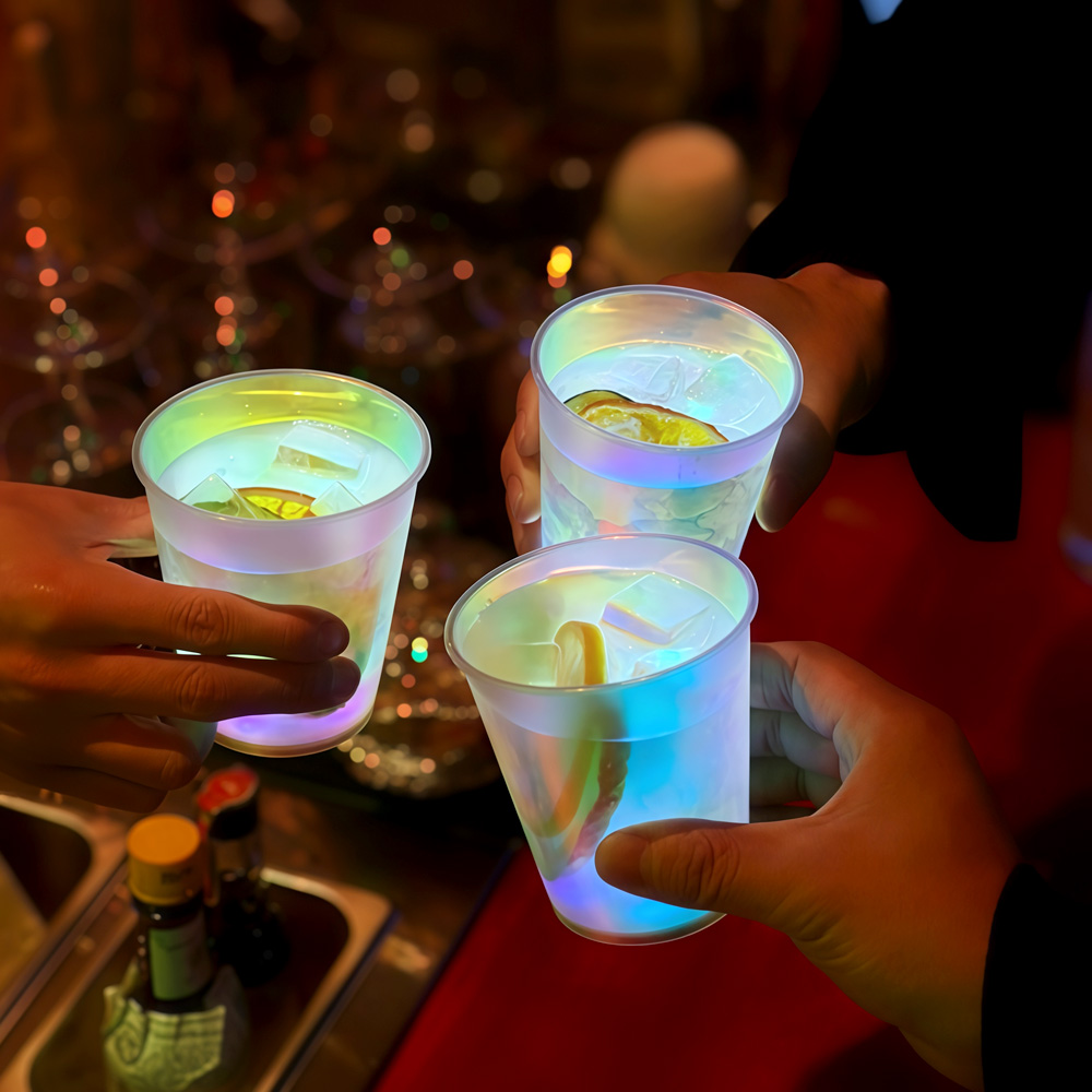 10pcs Gelas LED Menyala dalam  - Glow In The Dark Party Glasses ulasan dan harga