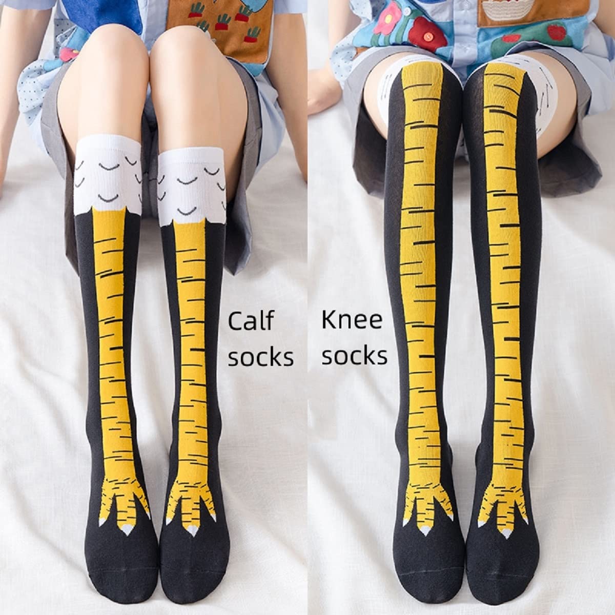 1/2 pasang Kaus Kaki Setengah  - Funny Chicken Leg Socks ulasan dan harga