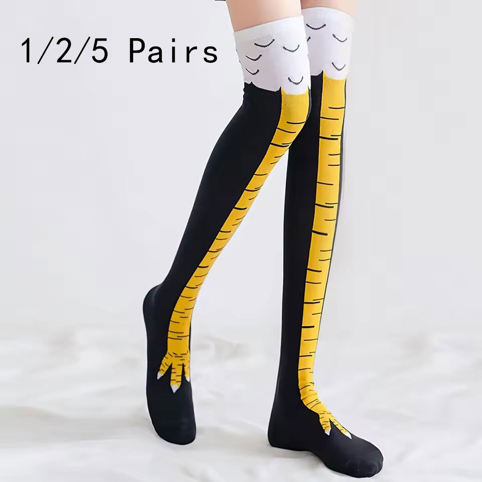 1/2/5/10 Pasang Kaus Kaki Wani - Funny Chicken Leg Socks ulasan dan harga