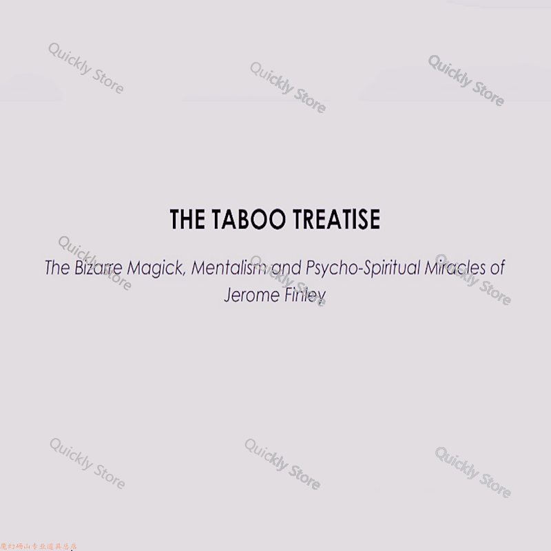 2025 Taboo Treatise oleh Jerom - Magic Tricks ulasan dan harga