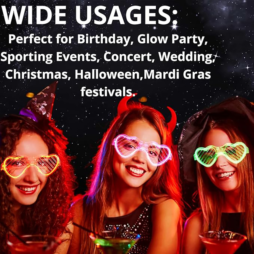 5/10/20/30/50 Kacamata Menyala - Glow In The Dark Party Glasses ulasan dan harga