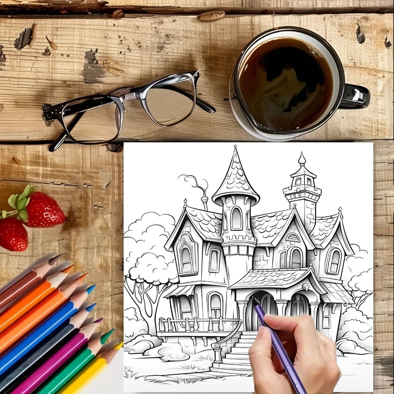 Buku Mewarnai Rumah Hantu untu - Party Supplies ulasan dan harga