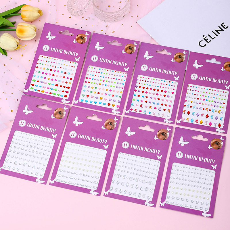 Stiker Permata Wajah Laris Man - Party Supplies ulasan dan harga