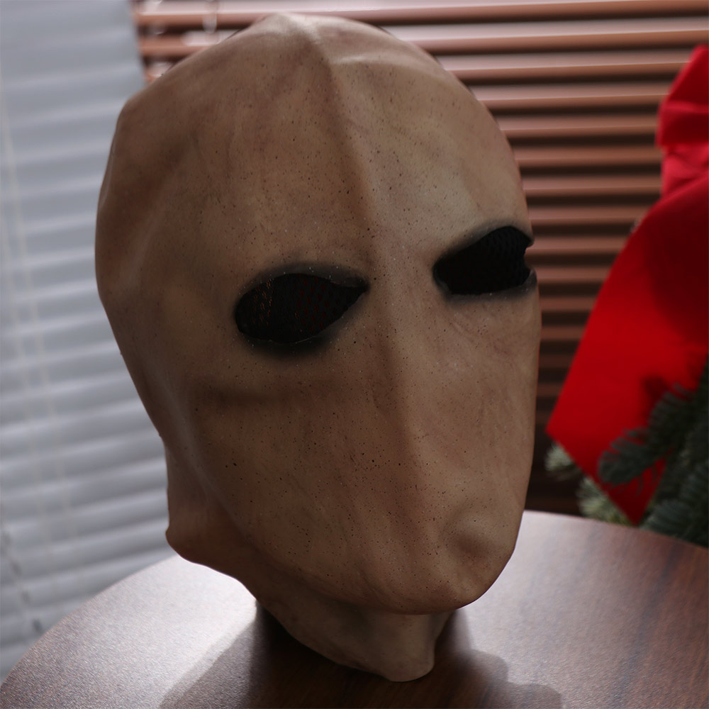 Topeng Slenderman Halloween, T - Latex Alien Mask Realistic ulasan dan harga