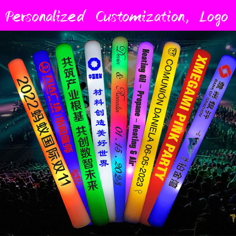 30 Tongkat Busa LED Bercahaya, - Flashing Led Foam Sticks Party ulasan dan harga