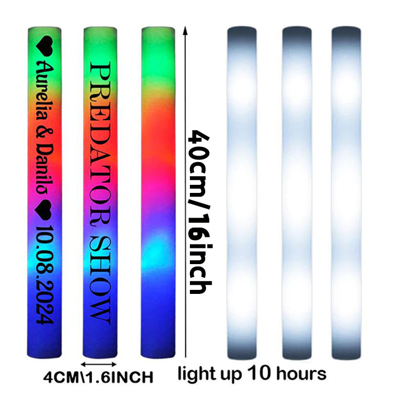 30 Tongkat Busa LED Bercahaya, - Flashing Led Foam Sticks Party ulasan dan harga