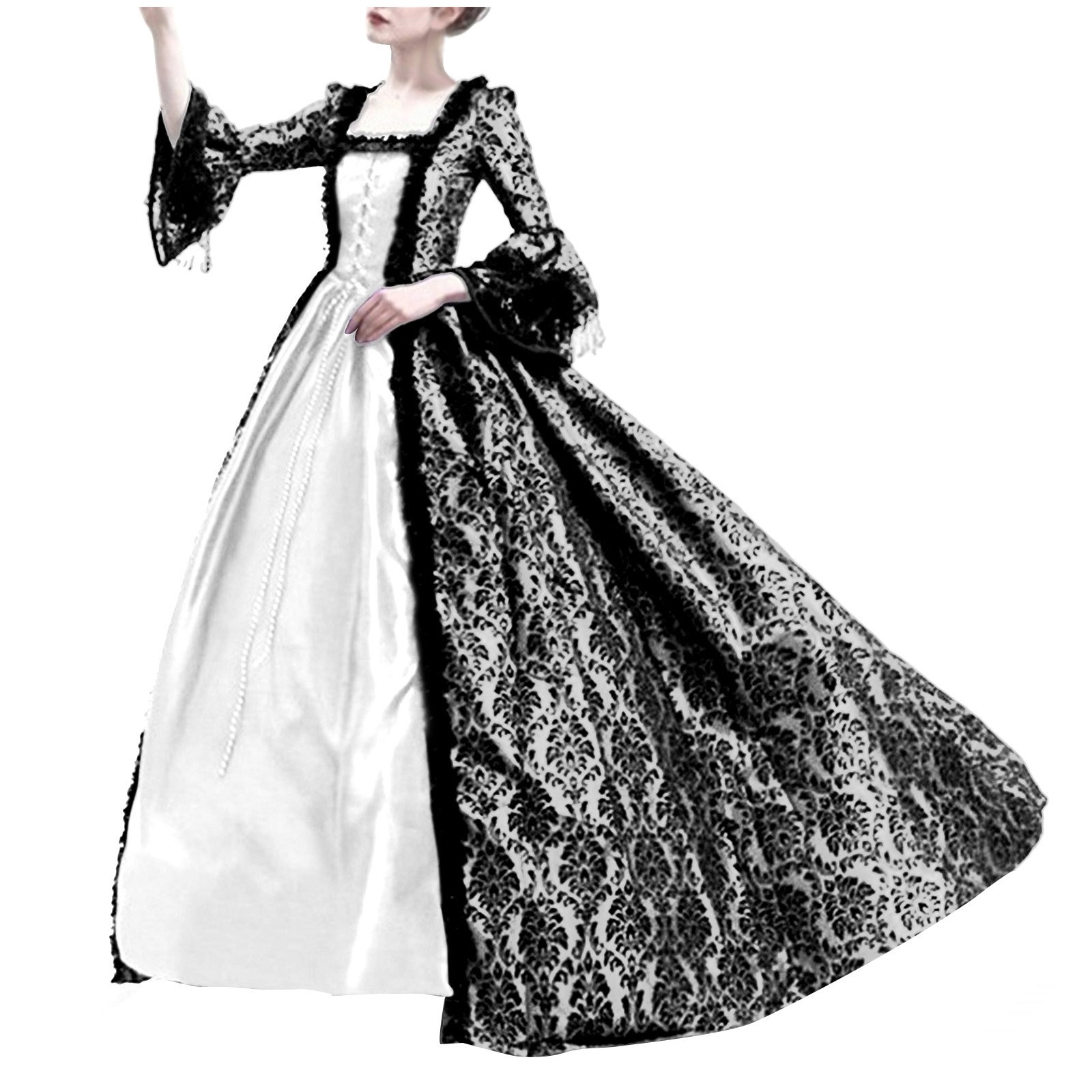 Kostum Halloween Cosplay Palac - Medieval Renaissance Dress Women ulasan dan harga